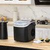 Máquina de Gelo Portátil 12kg/24h – Auto-Limpante com Cesto e Colher