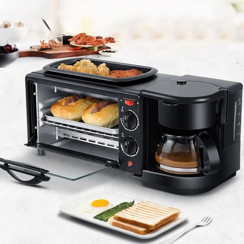 MorningChef 3 em 1 - Cafeteira + Forno + Chapa