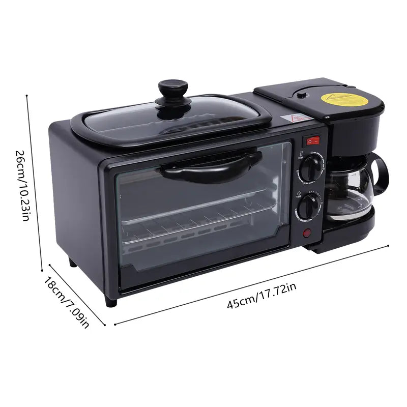 MorningChef 3 em 1 - Cafeteira + Forno + Chapa