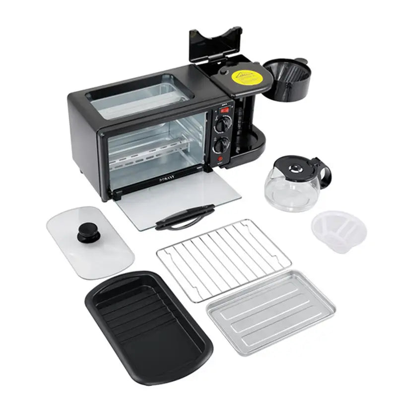 MorningChef 3 em 1 - Cafeteira + Forno + Chapa