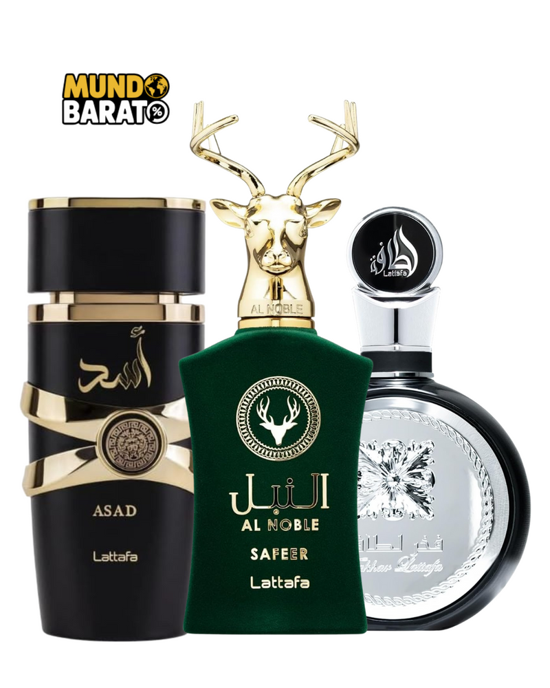 PROMOÇÃO COMPRE 1 LEVE 3 - Lattafa Fakhar, Al Noble Ameer e Assad Lattafa - Pré Esquenta Black Friday! - 100ml Cada