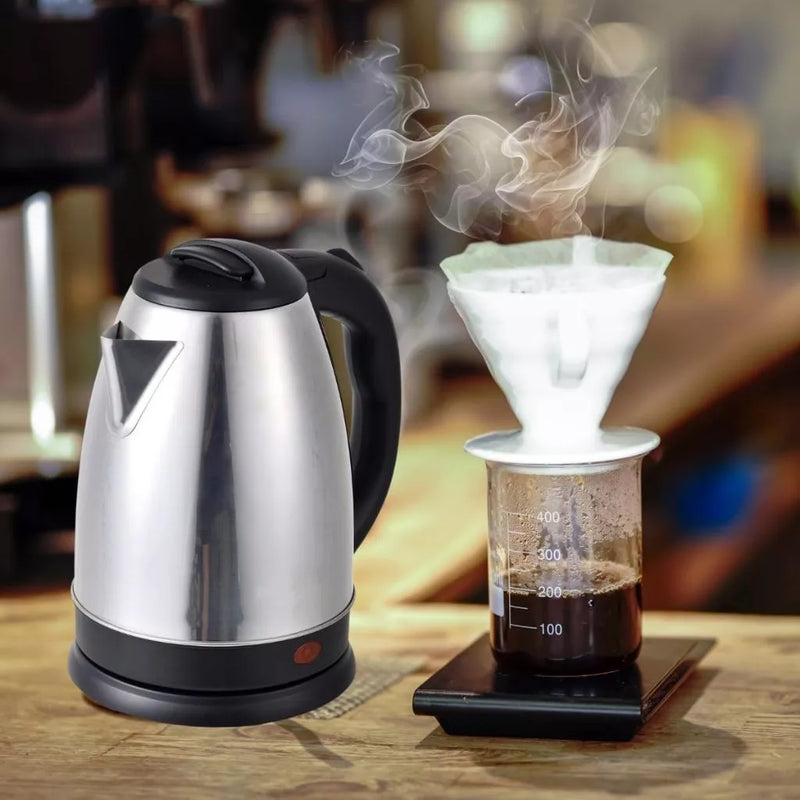 Chaleira Jarra Elétrica 2L 1000W Inox – Potência e Estilo na Cozinha